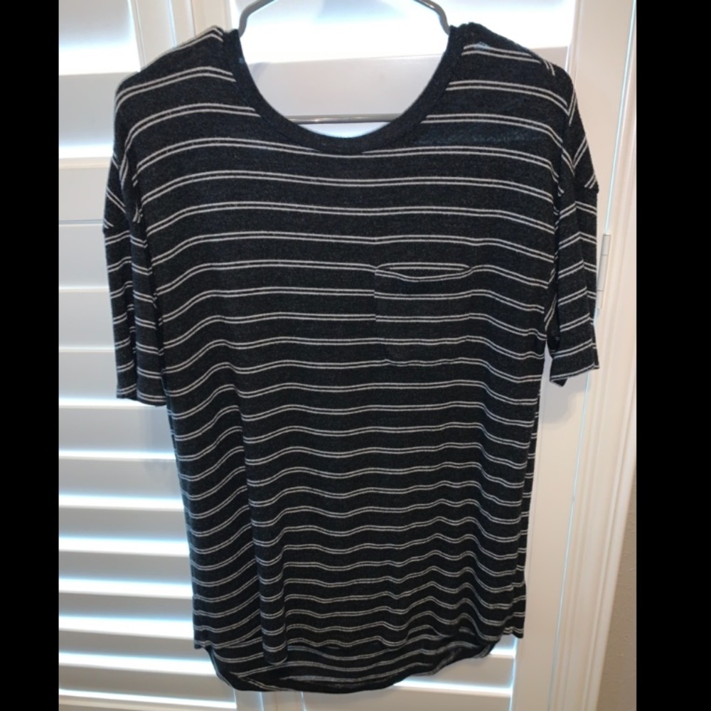 Black and white striped shirt